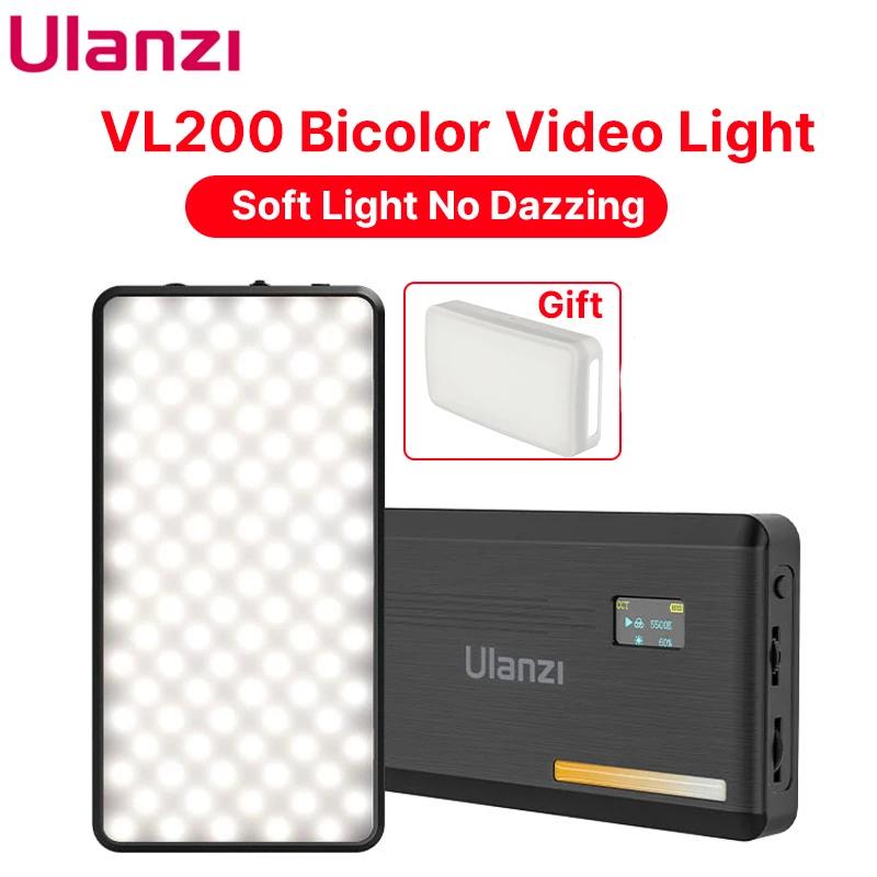 Ulanzi-VL200 LED  Ʈ,  2500K-9000K   г     ĳ ī޶ 